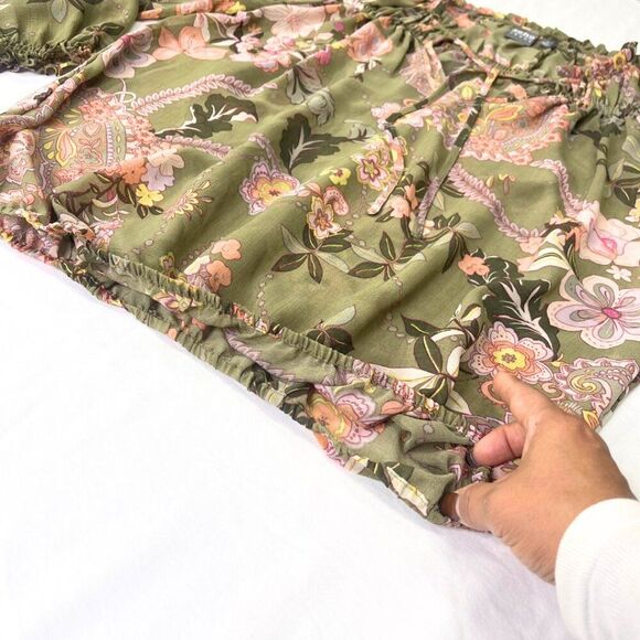 SOHO JEANS NY&CO | Women's Floral Blouse| Floral Sheer Top Size Medium - Picture 14 of 14